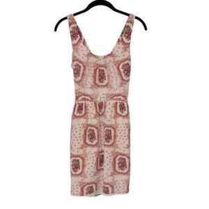 Madewell Silk Twist Back Floral 100% Silk Dress Women’s Size 2